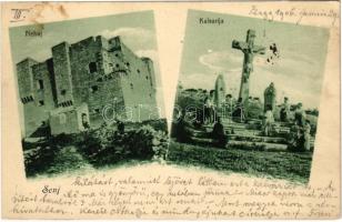 1906 Senj, Zengg; Nehaj, Kalvarija / Fortress and calvary