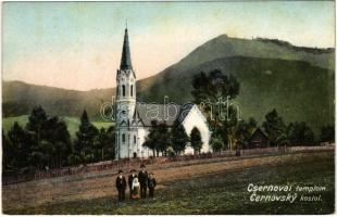 Rózsahegy, Ruzomberok; Cernovsky kostol / Csernovai templom. Klimacek Sándor kiadása / Cernová church