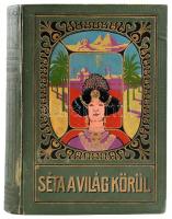 Barátosi Balogh Benedek: Séta a világ körül. Szerk.--. Bp.,(1907),Magyar Kereskedelmi Közlöny, 480 p. Harmadik kiadás. Gazdagon illusztrálva, képekkel, térképpel, litho elülső szennylappal. Kiadói, díszes, aranyozott, festett, dombornyomásos egészvászon kötésben, kissé kopott borítóval, javított gerinccel.