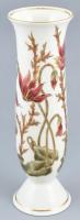 Zsolnay ciklámen mintás váza, kézzel festett, jelzett kis kopásnyomokkal, m: 27cm