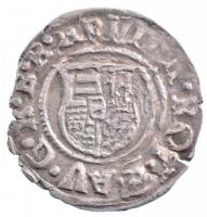 1590K-B Denár Ag "Rudolf" (0,55g) T:2- patina, repedések Hungary 1590K-B Denar Ag "Rudolf" (0,55g) C:VF patina, cracks Huszár: 1059.,Unger II.: 811.a