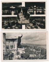 Budapest - 2 db RÉGI város képeslap / 2 pre-1945 town-view postcards