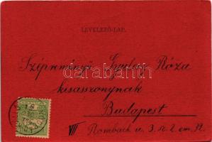 1905 Boldog Újévet! / New Year greeting art postcard with chimney sweepers. litho (EK)