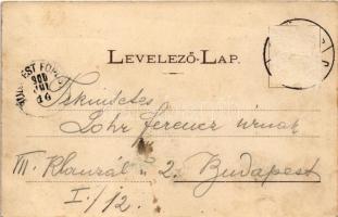 1900 Győr, Újváros, zsinagóga, híd. Berecz Viktor kiadása (Rb)