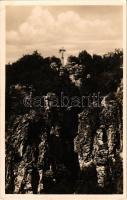 1930 Badacsony, Kőkereszt a hegytetőn (EK)
