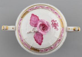 Herendi Apponyi mintás 12 személyes mokkás készlet. Kézzel festett, jelzett, hibátlan