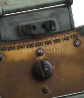 Marx és Marksz Budapest szögmérő, kopott, 16x19,5cm