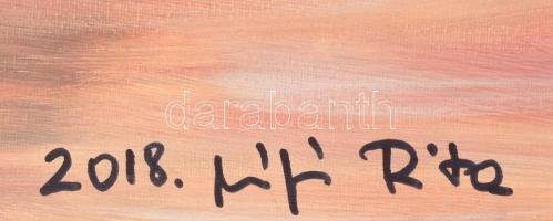 Olvashatatlan (... Rita) jelzéssel: Női portré. Olaj, vászon, 70x50 cm