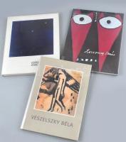 3 darab művészeti katalógus Veszelszky Béla, Lossonczy Tamás, Lossonczy Tamás, Lossonczy Ibolya