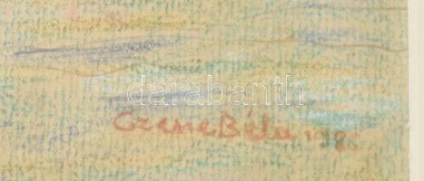 Czene Béla jelzéssel: Vízparti akt. Vegyes technika, papír. Üvegezett, kissé sérült fakeretben. 41,5...