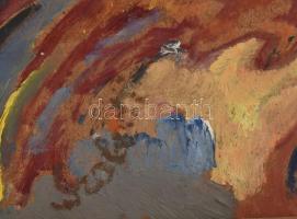 Czobel jelzéssel: Portré. Vegyes technika, farost. Dekoratív, kissé kopott fakeretben. 60x50 cm