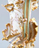 Pirkenhammer, Bohemia, Christian Fischer, porcelán váza, kopott, jelzett, 1846-57 körül. M:34cm