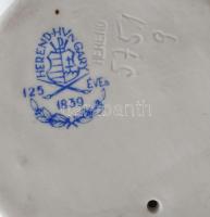 Herendi porcelán puttó, kézzel festett, jelzett, hibátlan, m: 18 cm, Tervező: Nemes György