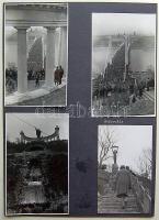 1964 7 db fotó az újjáépített Erzsébet-híd átadási ceremóniájáról