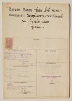 1942 A B.Sz.K.RT. Baross téren lévő földbe süllyesztett személyzeti-tartozkodó szellőztetési rajza