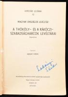 Magyar Országos Levéltár 2 db kiadványa: Maksay Ferenc: A Thököly- és a Rákóczi-szabadságharcok levé...