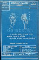 1951-1952 Régi FHÉV szabványok, alkatrész- és szerkezeti rajzok dossziéban, összefűzve