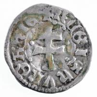 1373-1382 Denár Ag I. Nagy Lajos (0,50g) T:2,2- patina Hungary 1373-1382 Denar Ag Louis I (0,50g) C:XF,VF patina Huszár: 547., Unger I.: 432.a