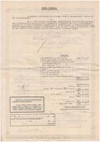 1933. "Magyar-Franczia Biztosító Részvény-Társaság Budapesten" általános gépkocsi biztosít...