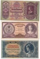 1930. 100P + 1936. 10P + 1944. 10P (2x) + 1946. 1.000.000.000P + 1946. 10.000MP T:III