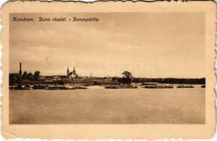 1916 Komárom, Komárnó; Duna részlet / Donaupartie / Danube riverside (EK)