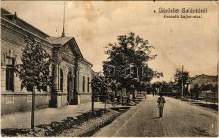 1910 Galánta, Kossuth Lajos utca, községháza / street, town hall (EK)