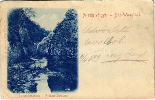 1899 (Vorläufer) Bellus, Belusa; kőkapuk a Vág völgyében. Gansel Lipót 8. / rocks in the Váh river valley (kis szakadás / small tear)