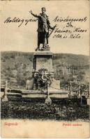 1905 Segesvár, Schässburg, Sighisoara; Petőfi szobor. H. Zeidner / statue (EK)