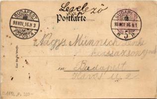 1898 (Vorläufer) Gruss aus Karlsbad. Im Sprudel-Regen / Greetings from Karlovy Vary! Judaica art pos...