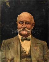 Obendorf Gusztáv Adolf (1865-): Férfi portré. Olaj, vászon. 55x45 cm
