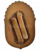 1920. "Vitézi Jelvény" zománcozott bronz jelvény, hátlapon ferde kitűzőpántokkal, "JE...