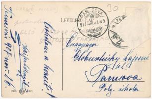 1907 Temesvár, Timisoara; Szent György tér, Első takarékpénztár, Első magyar általános biztosító tár...