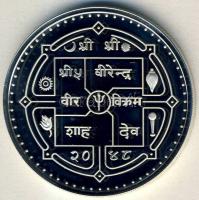 Nepál 1992. 500R Ag "Olimpia-síelés" T:PP