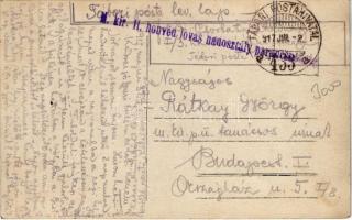 1917 Osztrák-magyar katonák / WWI Austro-Hungarian K.u.K. military, group of soldiers. photo + "...