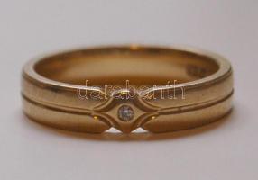 Brill köves arany karikagyűrű 5,5g