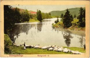 1912 Selmecbánya, Schemnitz, Banská Stiavnica; Rossgrundi-tó. Grohmann kiadása / lake (EB)