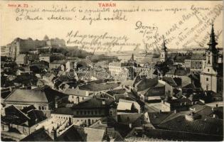 1904 Budapest I. Tabán, Rácz fürdő és templom, kávé és tejcsarnok (EK)