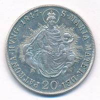 1847B 20kr Ag "V. Ferdinánd" T:1- patina, kis karc
Hungary 1847B 20 Kreuzer Ag "Ferd...
