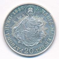 1848B 20kr Ag "V. Ferdinánd" T:2 patina, kis ph
Hungary 1848B 20 Kreuzer Ag "Ferdina...