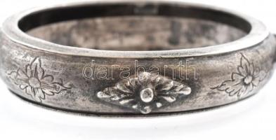 Ezüst (Ag) Függős képkeret, jelzett, 4,5x4cm, nettó:36,4