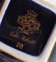 Ilmenau bonbonnier, matricás, jelzett, kopásnyomokkal 10x10 cm