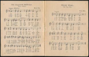 cca 1920 Bús magyarok imádsága, Révfy Géza hat irredenta dala, jó állapotban, 8p