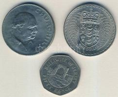 Jersey 1989. 50p "Grosnez kastély" + Nagy-Britannia 1965. 25p "Churchill" + Új-Z...