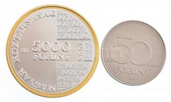 2006. 5000Ft Ag "1956-os forradalom 50. évfordulója" kapszulában, tanúsítvánnyal, az MNB s...