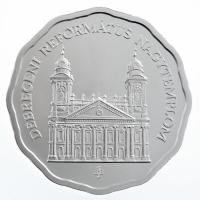 2007. 5000Ft Ag "Debreceni Református Nagytemplom" tanúsítvánnyal, kapszulában, az MNB szí...