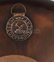 Kőbányai Gyógyszergyár - "Hűséges munkáért" iparművész vörösréz fali emléktál. Jelzett, ki...