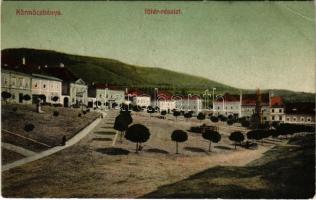 1908 Körmöcbánya, Kremnitz, Kremnica; Fő tér, üzletek. Ritter Lipót kiadása / main square, shops (EK)