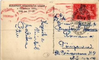 1948 Budapest XIV. Budapesti Nemzetközi Vásár a Centenárium évében a Városligetben, Állami Bankok, K...