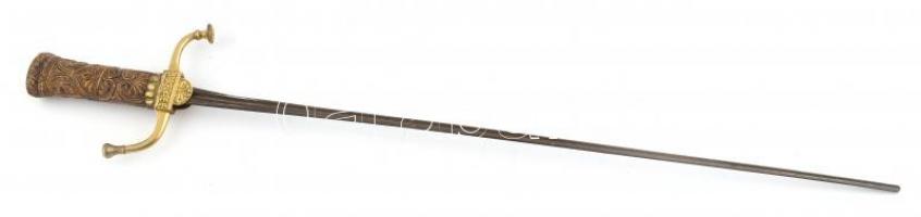 Régi muskéta / kard, kopott, h:79cm
