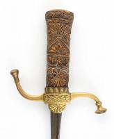 Régi muskéta / kard, kopott, h:79cm